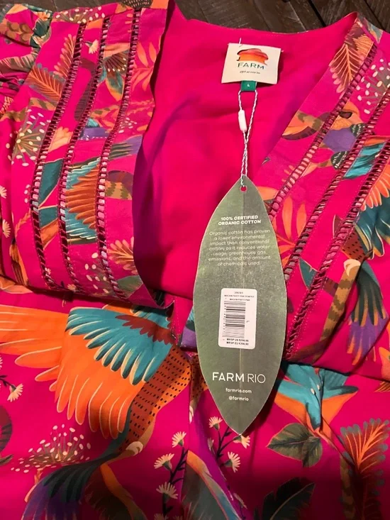 Farm Rio Macaw Romper Size L - Picture 6 of 10